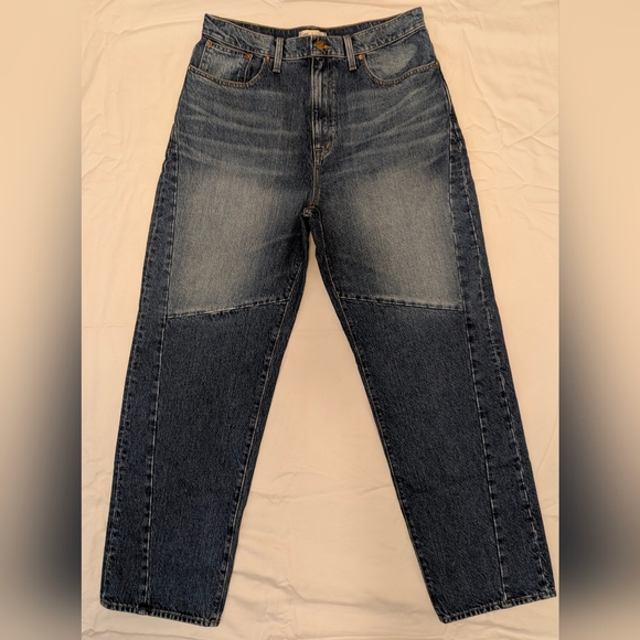 Madewell baggy tapered jeans in fanwell wash size 30 NWT - Picture 6 of 10